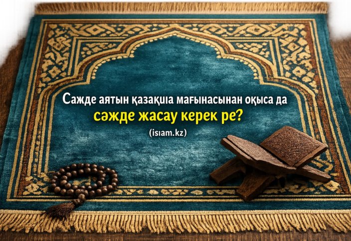 Сәжде аятын қазақша мағынасынан оқыса да сәжде жасау керек пе?