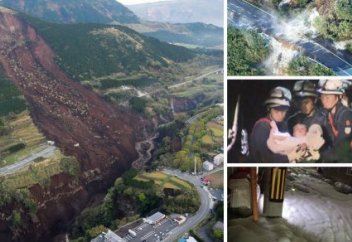 Жапониядағы жер сілкінісі: 41 құрбан, таудың жарылуы мен жұмбақ ақ көбік (фото+видео)