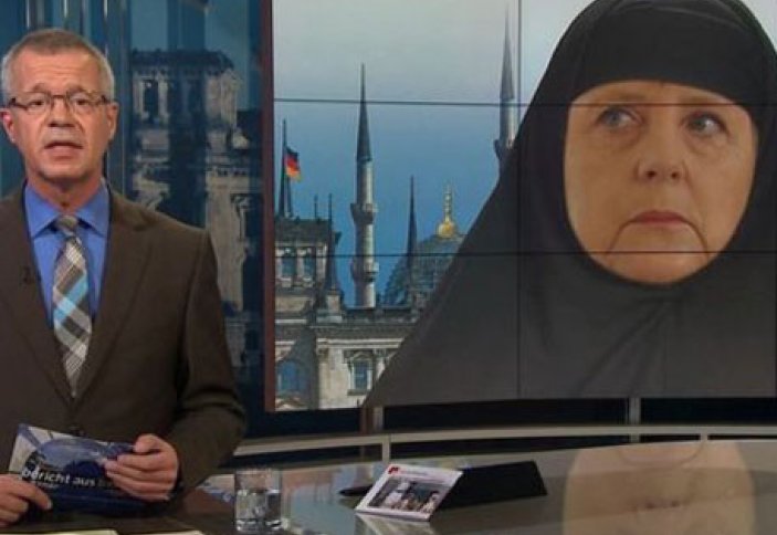 Ангела Меркель в хиджабе «взорвала» общественность