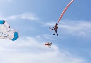 Воздушный змей унес маленькую девочку на Тайване (видео)