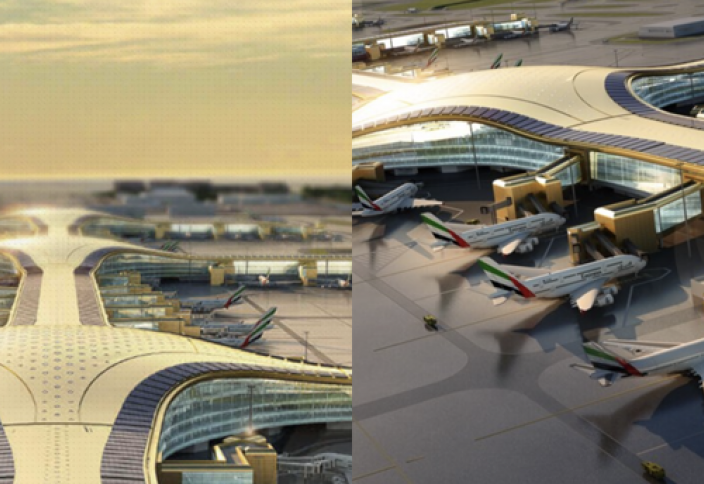 ОАЭ строит гигантский аэропорт (фото+видео)