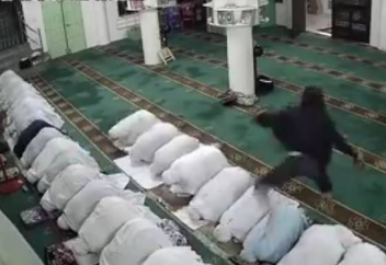 Үстінен ұры аттап өтсе де намазын бұзбады (видео)