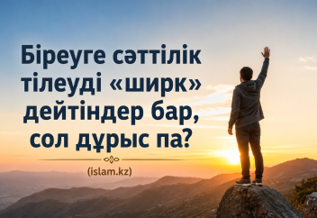 Біреуге сәттілік тілеуді «ширк» дейтіндер бар, сол дұрыс па?