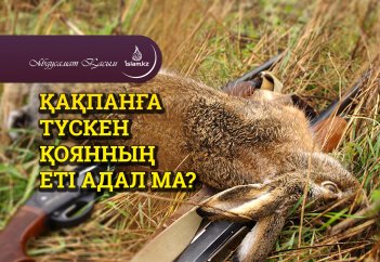 Қақпанға түскен қоянның еті адал ма?