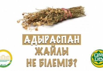 Адыраспан жайлы не білеміз?