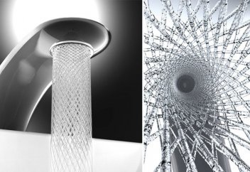 Дизайнер судан әдемі тор жасады