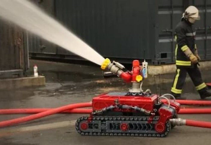 Өртті роботтар сөндіреді (видео)
