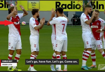 Футболисты «Кельна» вышли на поле с камерами на теле. Уникальное видео