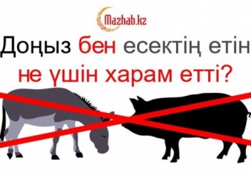 Доңыз бен есектің еті не үшін харам етілді?