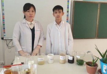 Құлсарыда оқушы алоэден сусабын мен йогурт жасап шығарды