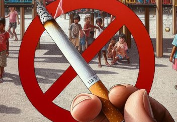 Балаларды қорғау күнінен бастап, балалар жүрген жерде шылым шегуге тыйым салынады