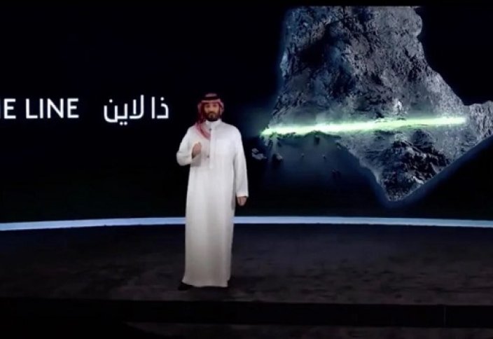Арабияда машина жүрмейтін сызық қала салынады (видео)