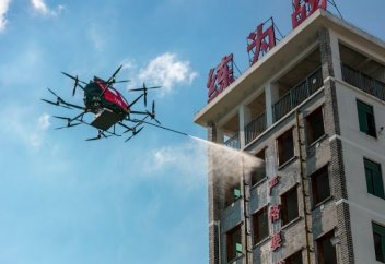 Ұшатын өрт сөндіруші мультикоптер құрастырылды (видео)