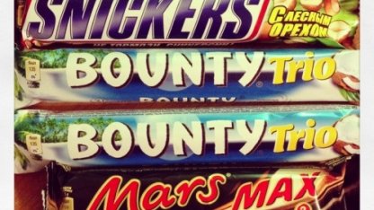 Сникерс, Марс, Баунти т.б. шоколадтар жайында!