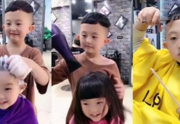 6-летний парикмахер и визажист из Китая покорил Сеть (фото+видео)