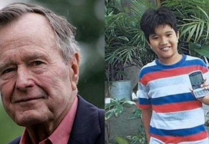 Буш-старший 10 лет анонимно переписывался с ребенком из бедной филиппинской семьи