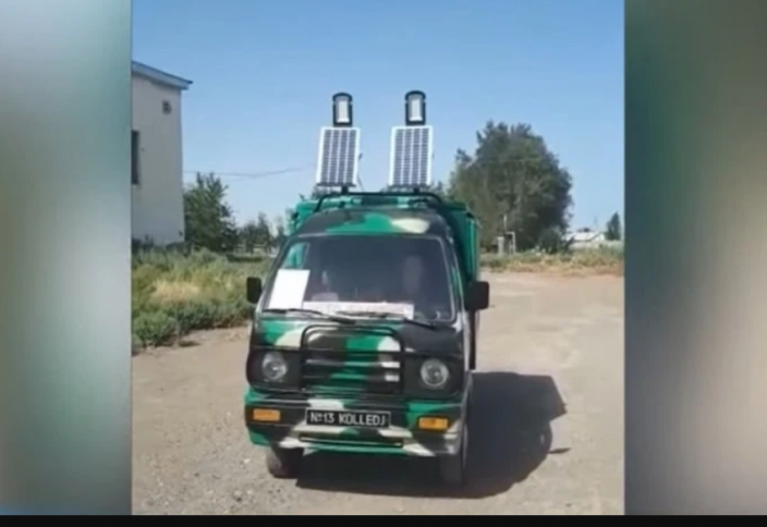 Бензин не нужен: в Туркестанской области студент сконструировал автомобиль на солнечных батареях (видео)