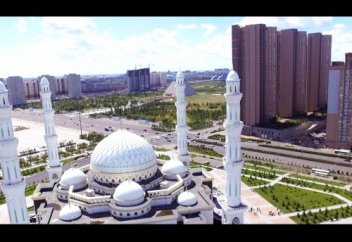 Ислам медия канал представляет МЕЧЕТЬ "ХАЗРЕТ СУЛТАН", АСТАНА РК | ٌКрасивая мечеть, живой азан, полет [2K]