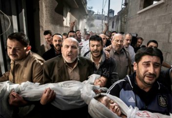 Жапа шеккен палестиналықтар (фото)