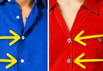 Ерлер мен әйелдер көйлегі түймесінің оң мен солға тігілу сыры