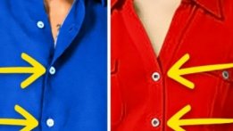 Ерлер мен әйелдер көйлегі түймесінің оң мен солға тігілу сыры