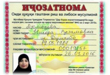 Таджикистан: Лицензии на ношение бороды и хиджаба в действии