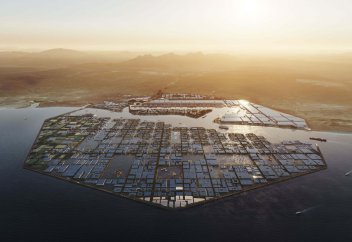 Арабияда жаңғыртпалы энергия көзінен қуат алатын, суда қалқымалы қала салынады (видео)