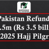 Пакистан возвращает 12,5 млн долларов (3,5 миллиарда рупий) паломникам на хадж 2025 года