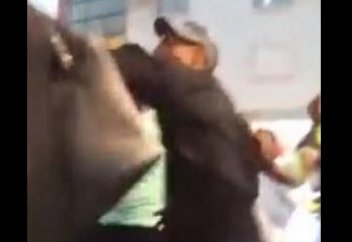 Әйелді ұрып кеткен ер адам  тұтқындалды (видео)