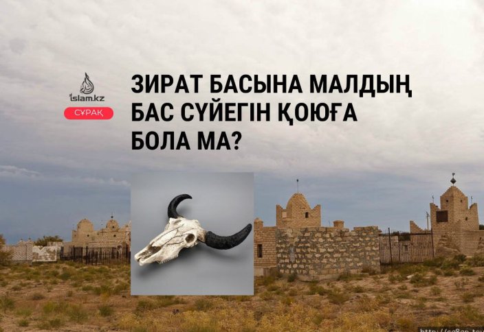 Зират басына малдың бас сүйегін қоюға бола ма?