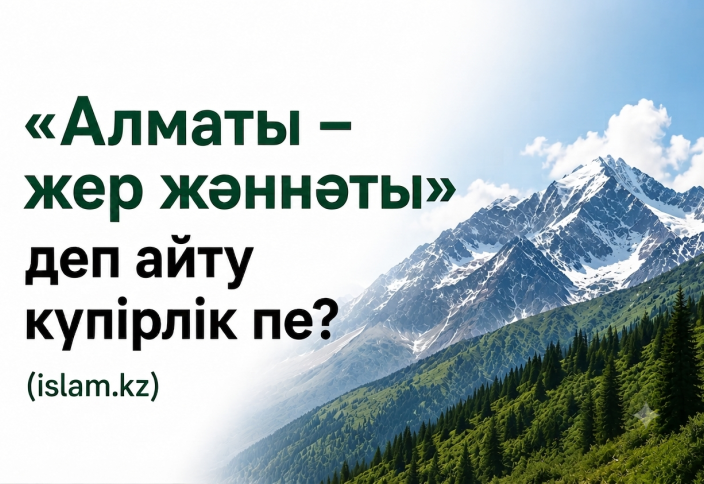 «Алматы – жер жәннәты» деп айту күпірлік пе?