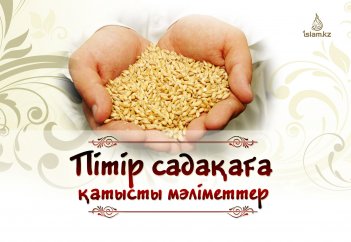 Пітір садақаға қатысты мәліметтер