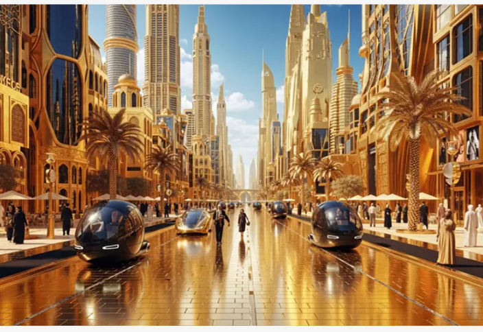 В Дубае появится первая в мире улица из золота
