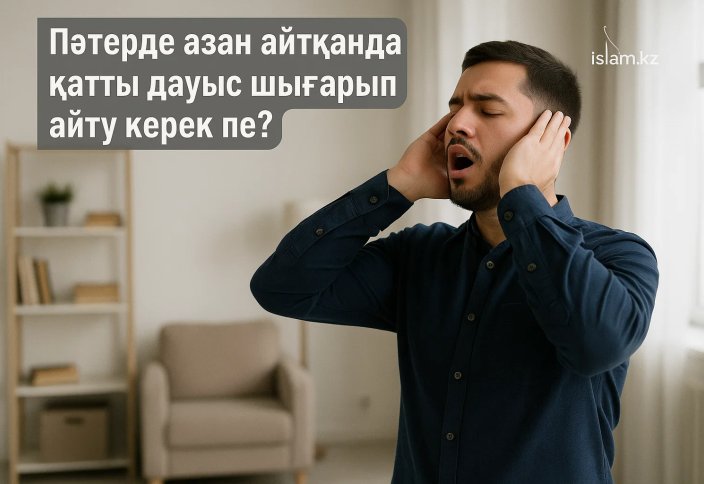 Пәтерде азан айтқанда қатты дауыс шығарып айту керек пе?