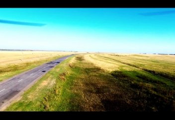 Красивый полет на трассе села Иртышск - Павлодар | Красивый нашид [2K]