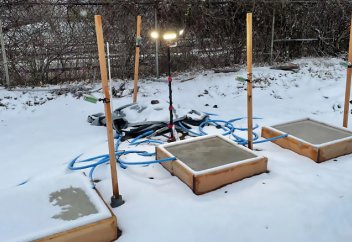 Фазалық бетон жолдағы қарды тұзсыз және химикатсыз ерітеді