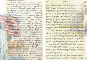 Абаймен сұхбаттасқан американдық жұрналист Джордж Кеннан бүй дейді