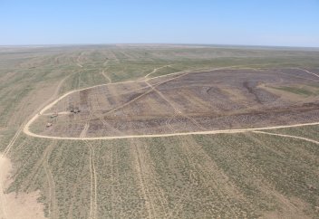 Географы научились по спутнику определять, в каком месте казахскую степь подожгли ступени ракет