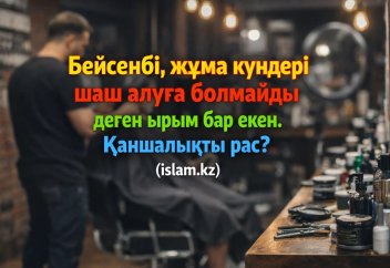 Бейсенбі, жұма күндері шаш алуға болмайды деген ырым бар екен. Қаншалықты рас?