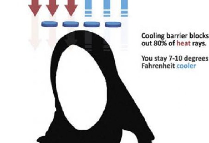 Уникальный головной убор защитит мусульманок от жары