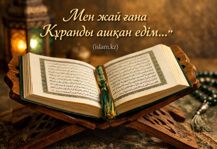 Мен жай ғана Құранды ашқан едім...