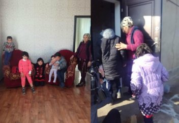 Шымкенттік қайырымды жандар ақша жинап көпбалалы отбасыға пәтер алып берді