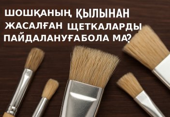 Шошқаның қылынан жасалған щеткаларды пайдалануға бола ма?