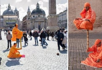 Всегда хотели узнать секрет левитации "факиров" с посохами в туристических центрах? Он раскрыт!