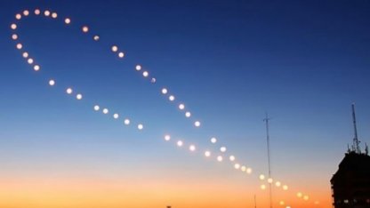 Поразительные фото: за год Солнце выписывает в небе восьмерку (фото)