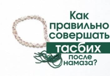Как правильно совершить тасбих после намаза?