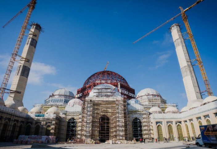 Появились фото со стройки самой большой мечети в Казахстане (видео)