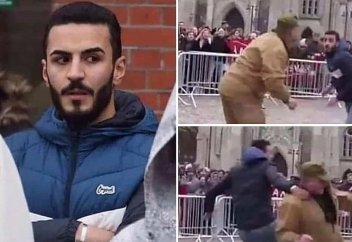 Құранды өртеп тұрған адамның сазайын тарттырған жігіт! (Орыс тілінде)