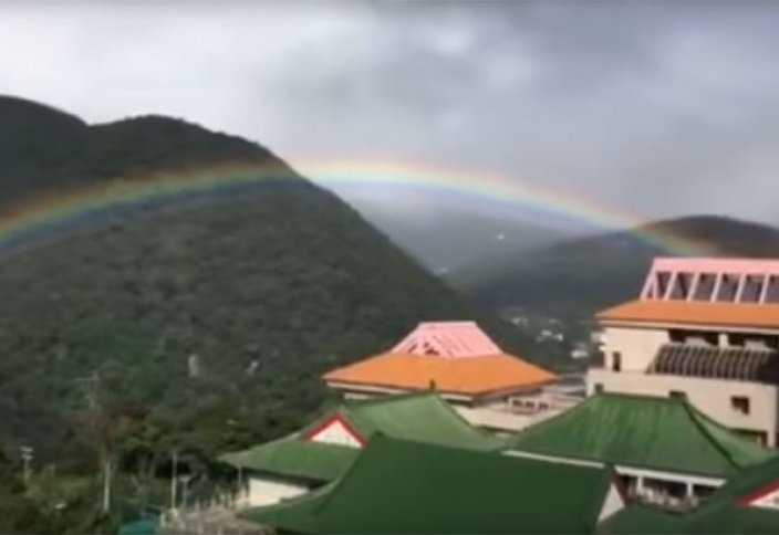 Девятичасовая радуга над Тайванем установила мировой рекорд (видео)