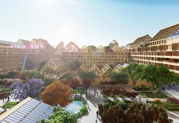 Жұқпалы індет кезінде өмір сүруге қолайлы қала салынып жатыр